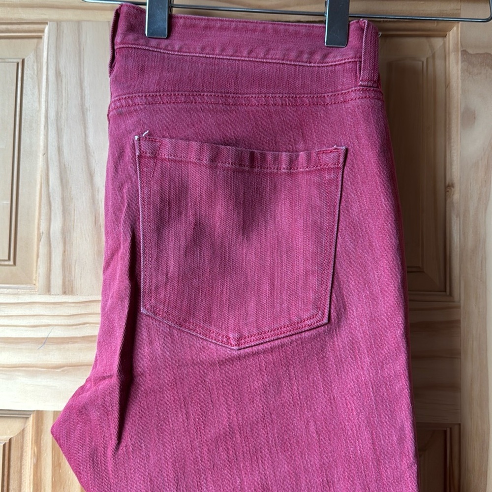 Loft and Taylor jeans, modern straight red jeans